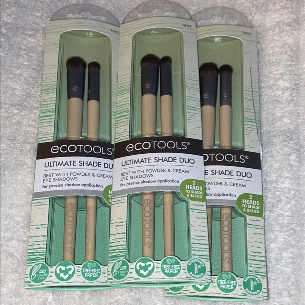 NIB, ECOTOOLS Ultimate Shade Duo Brushes